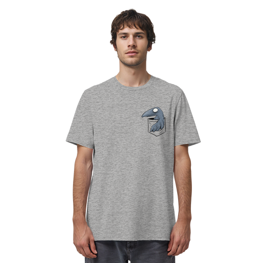 Grufti Rabe Krähe in der Tasche - Organic Shirt