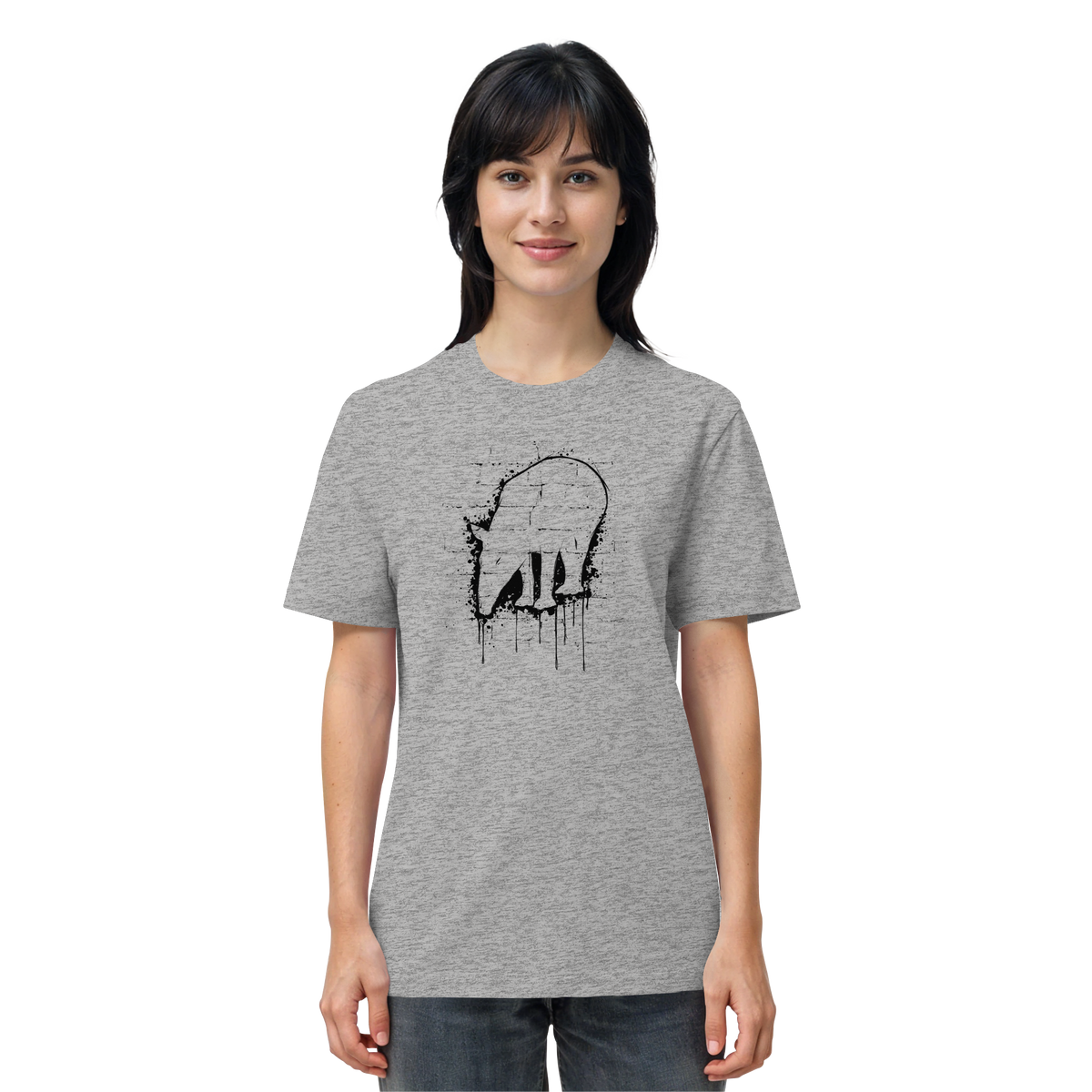 Urban Street Art Tapir Silhouette - Organic Shirt