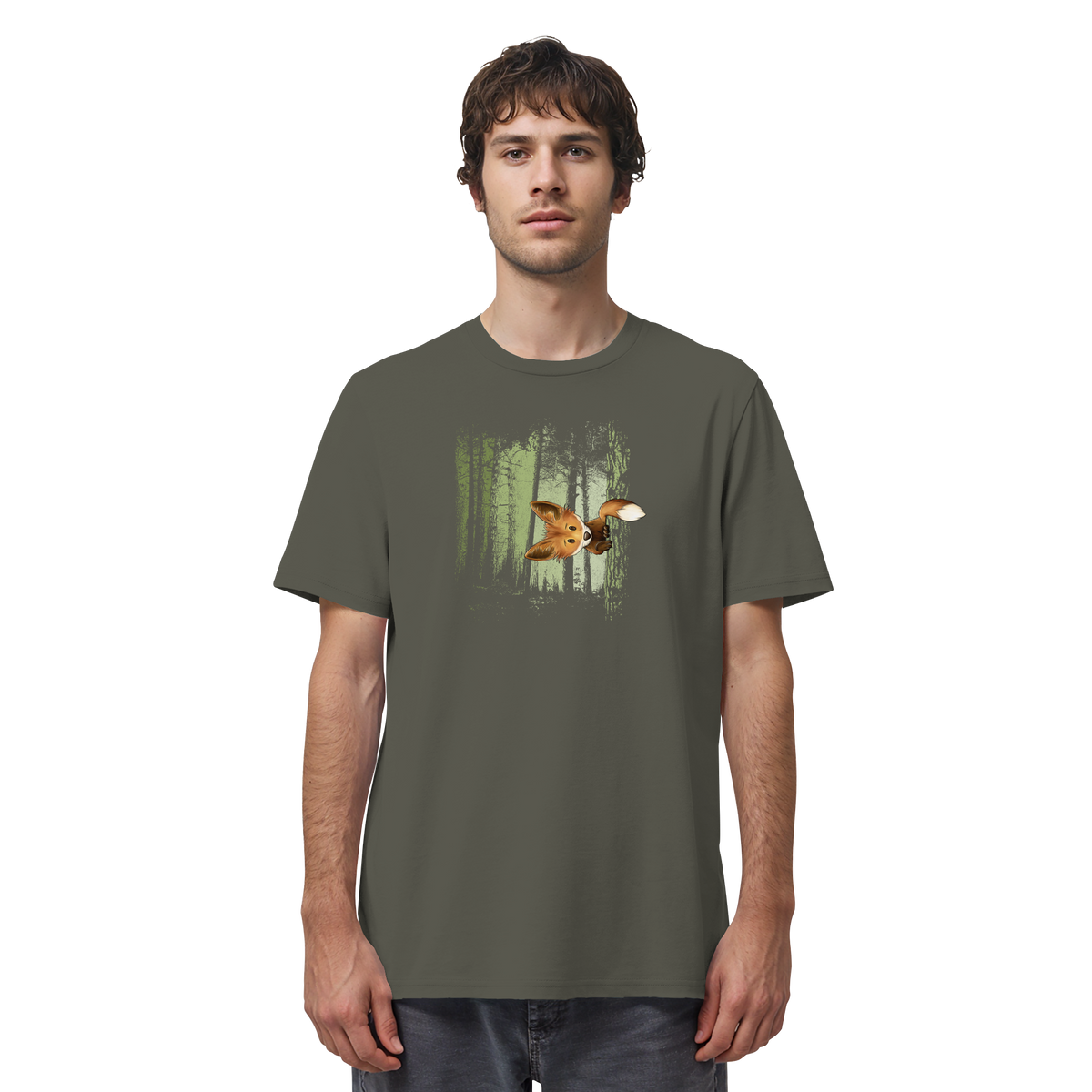 Fuchs im Zwielicht-Wald - Organic Shirt