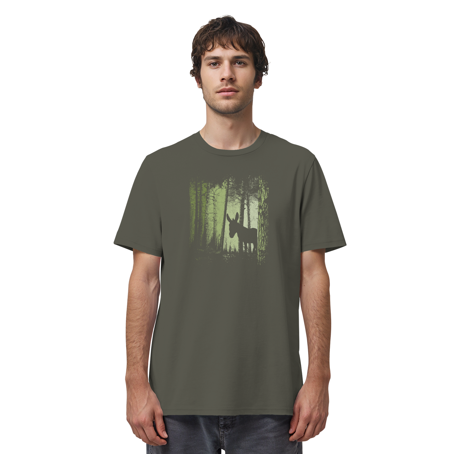 Esel im Zwielicht-Wald - Organic Shirt