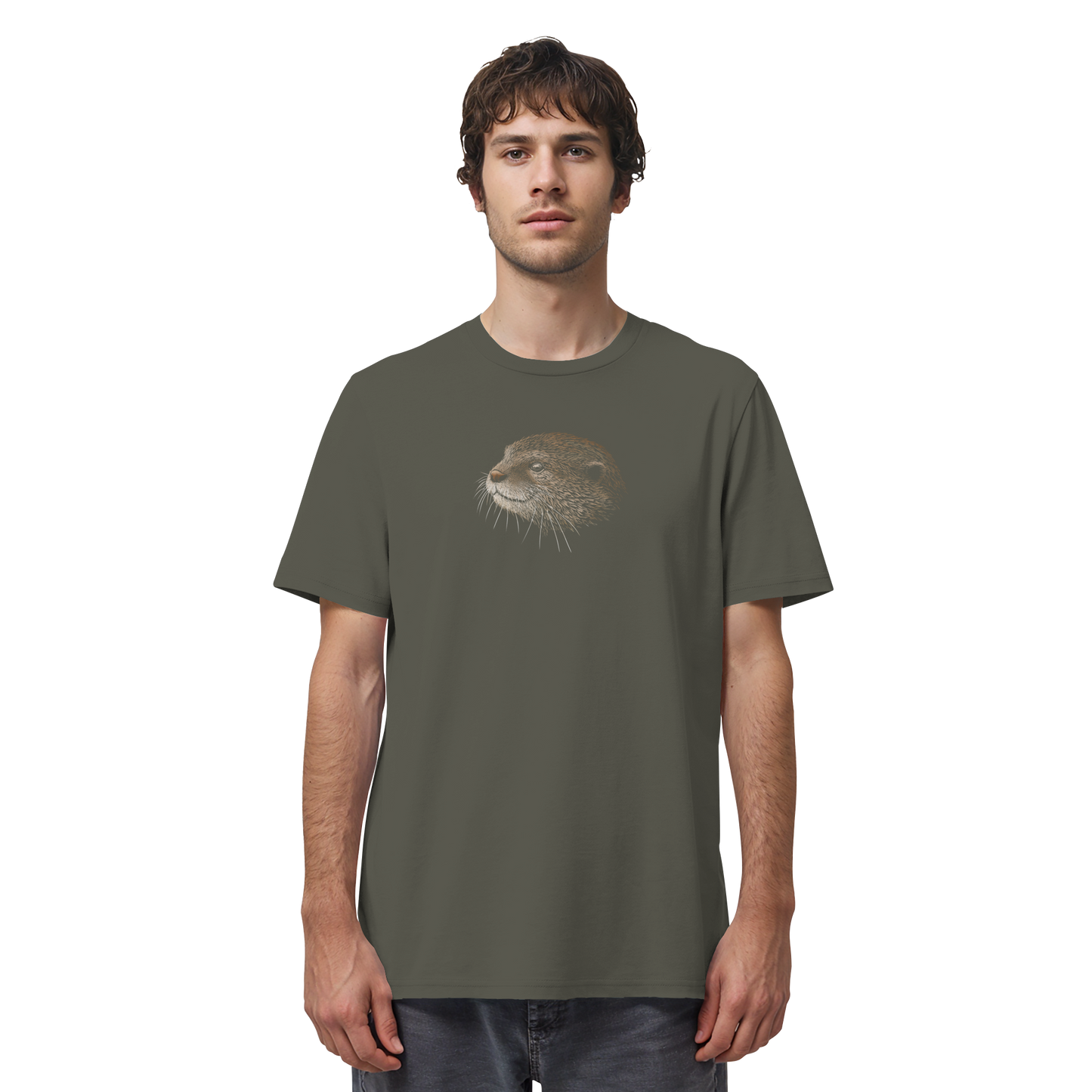 Otter Bleistift Zeichnung KritzelKunst - Organic Shirt
