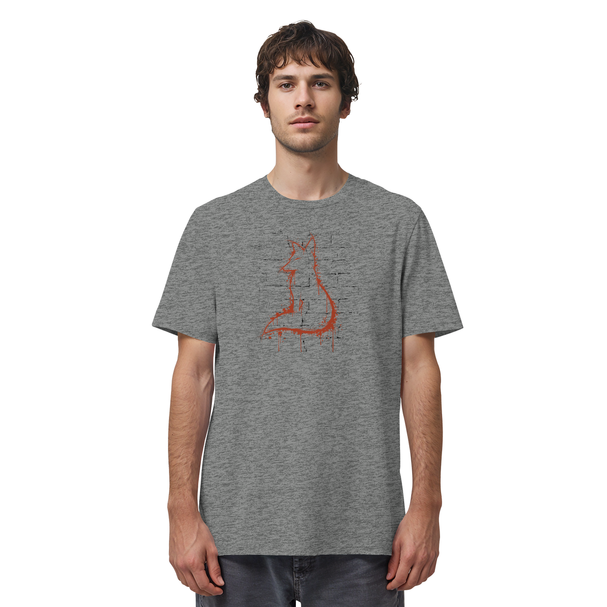 Street Art Fuchs Silhouette - Organic Shirt