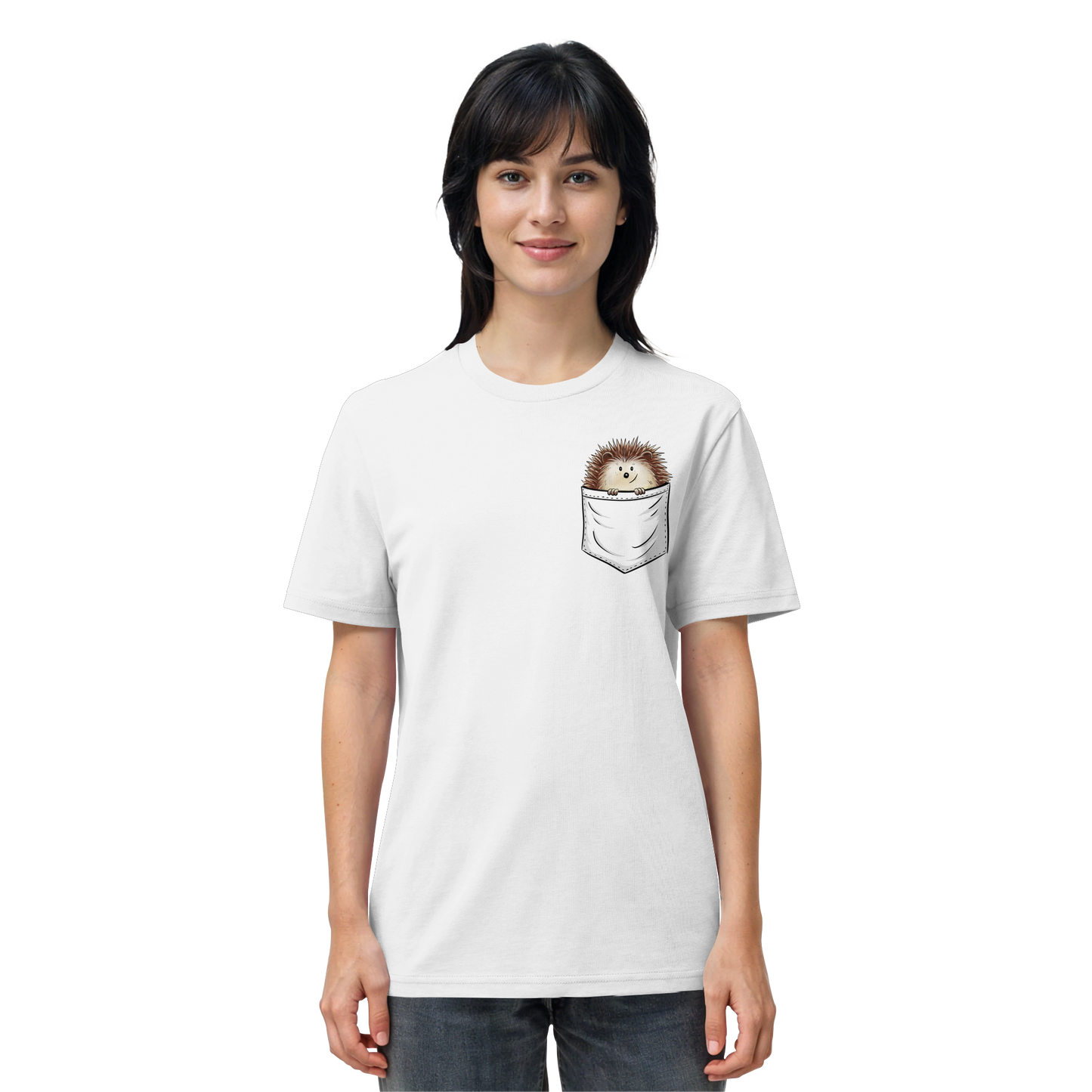 Lustiger Igel in Deiner Brust-Tasche - Organic Shirt