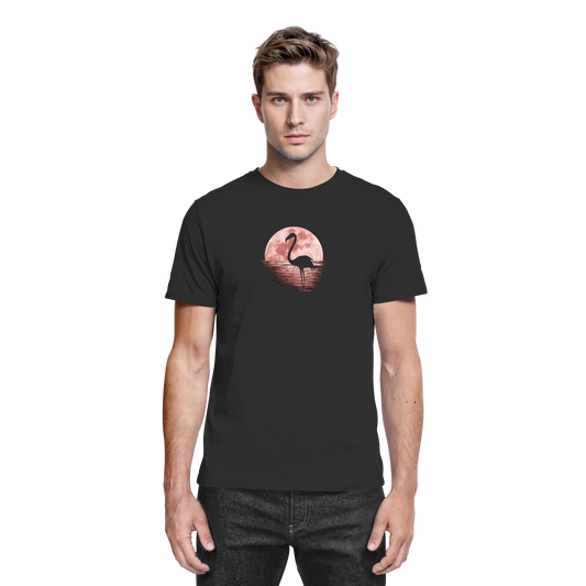 Rosa Vollmond Flamingo - Premium Shirt