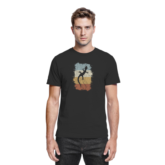 Retro Gecko Salamander Silhouette - Premium Shirt
