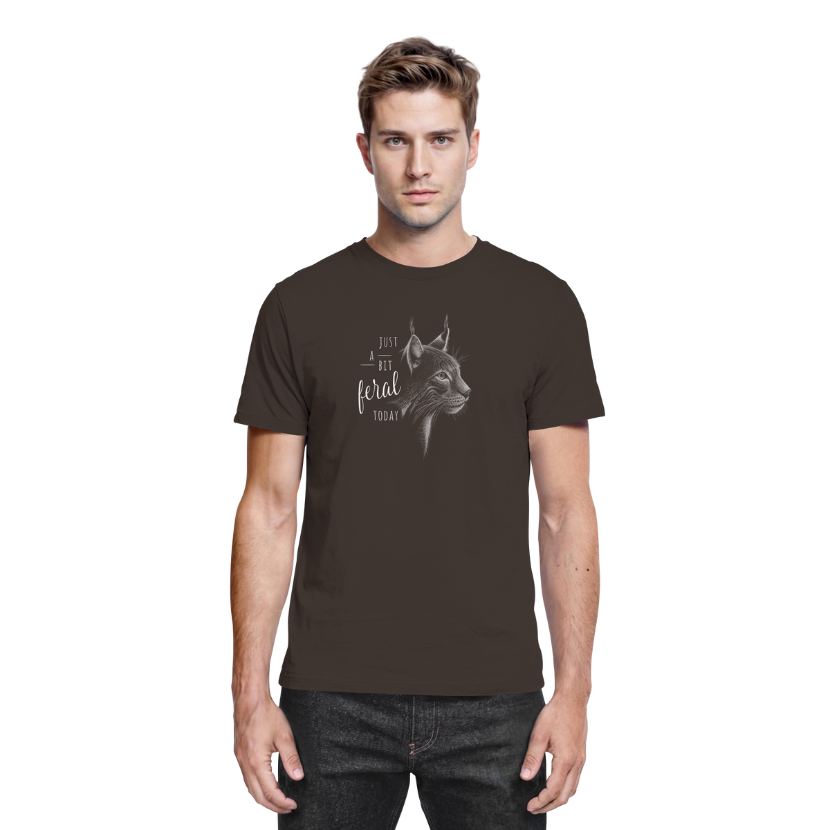 Just A Bit Feral Today! Wildkatze - Premium Shirt
