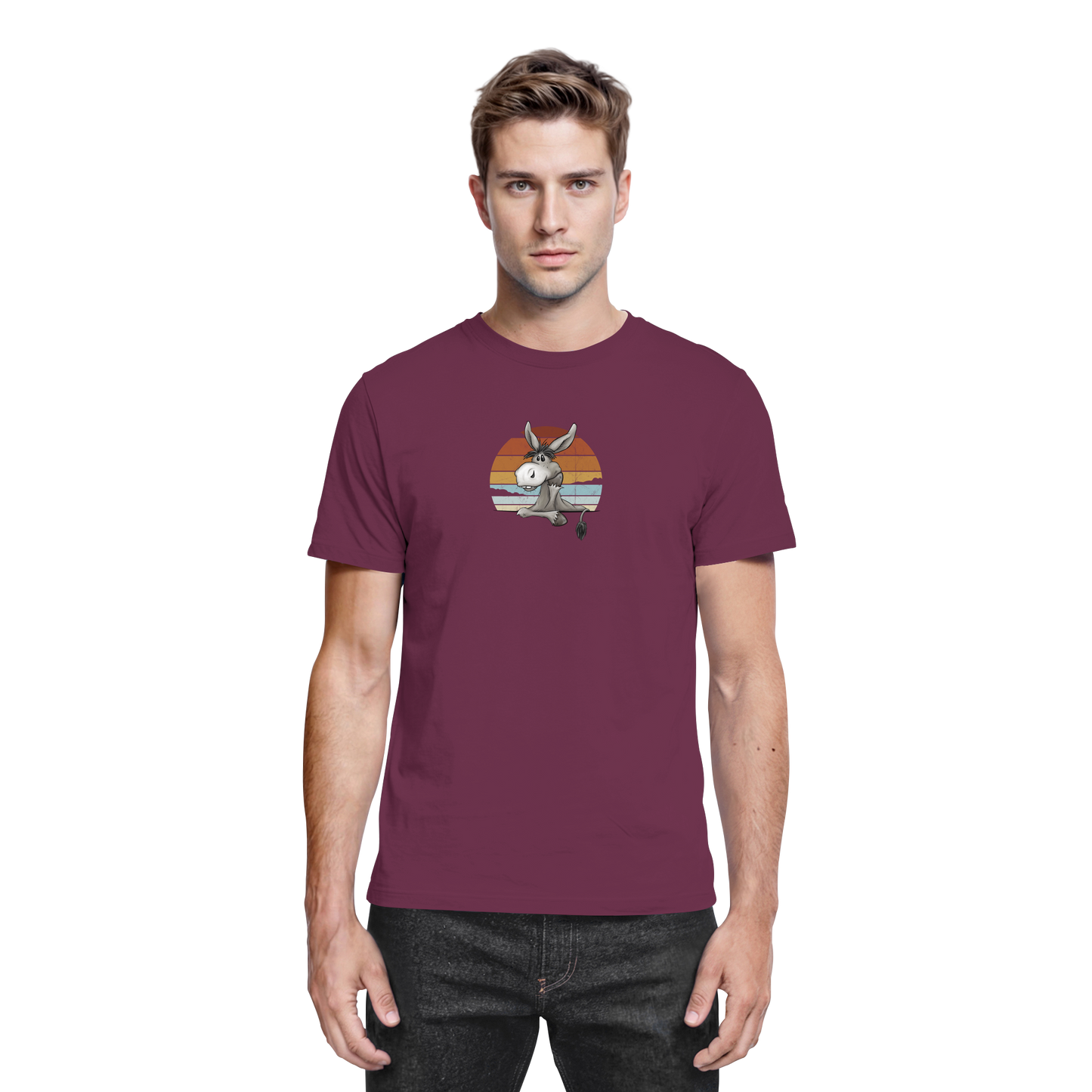 Lässiges Maultier Retro Esel - Premium Shirt