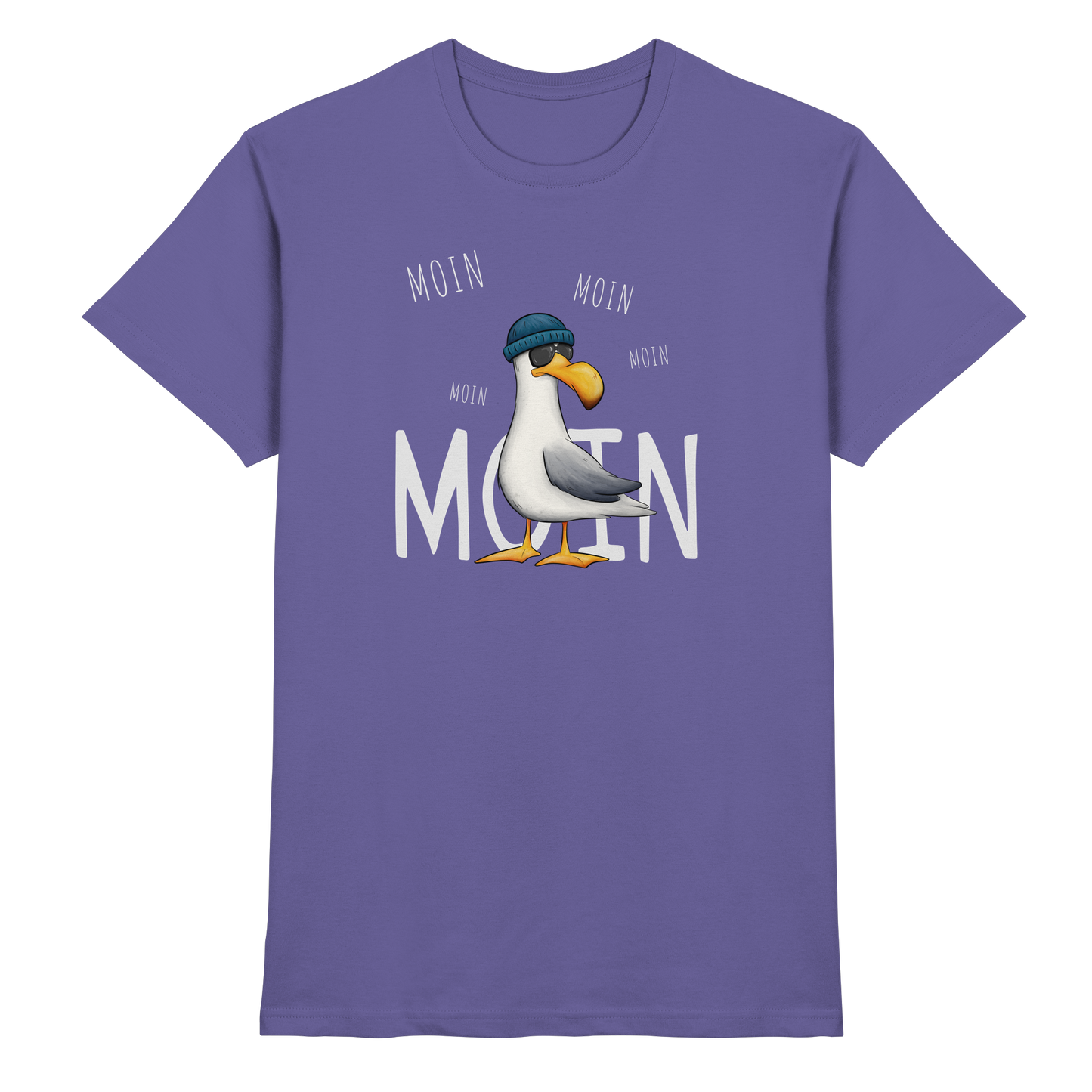 Moin Moin Lässige Hipster Möwe - Premium Shirt
