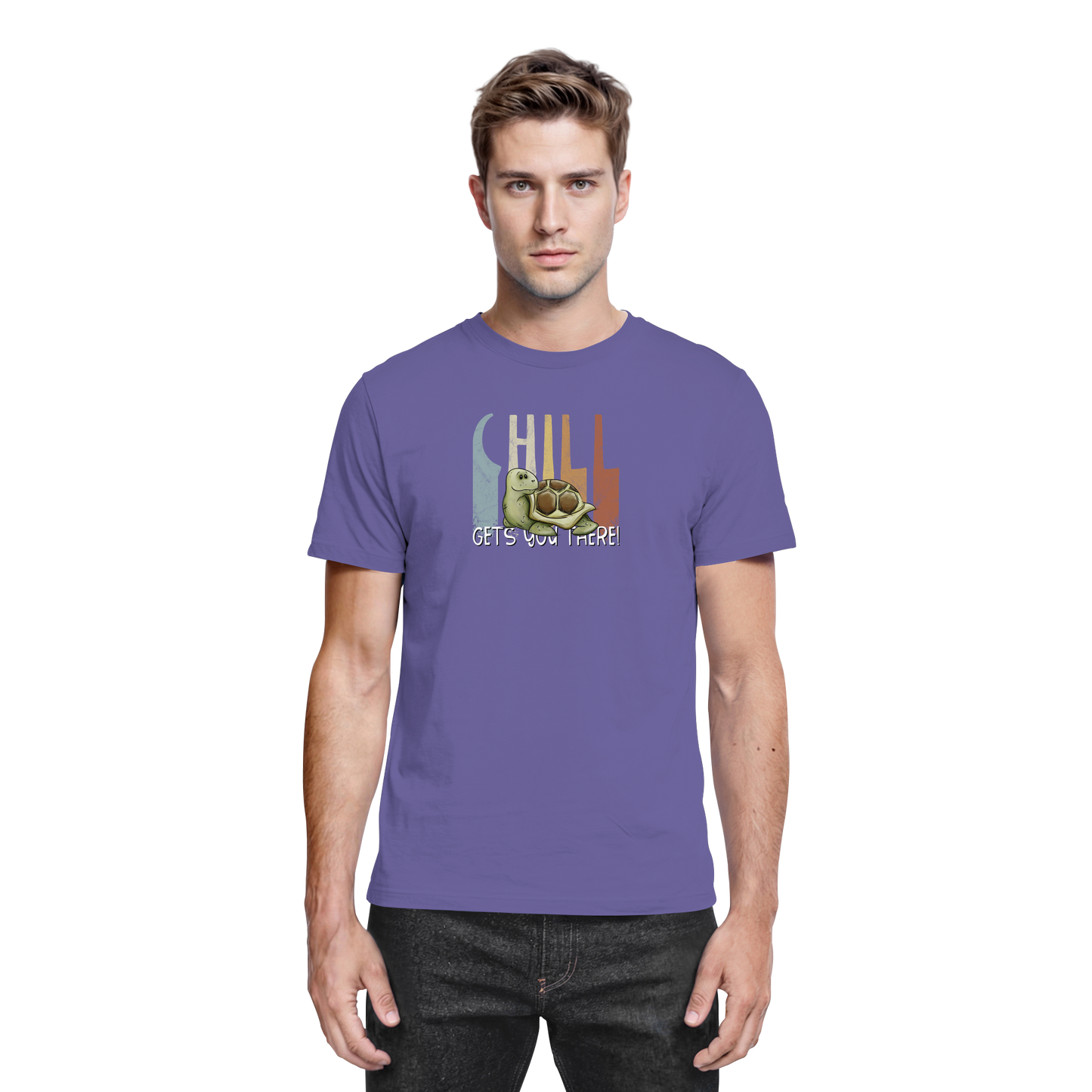 Gechillt gemütliche Schildkröte - Premium Shirt