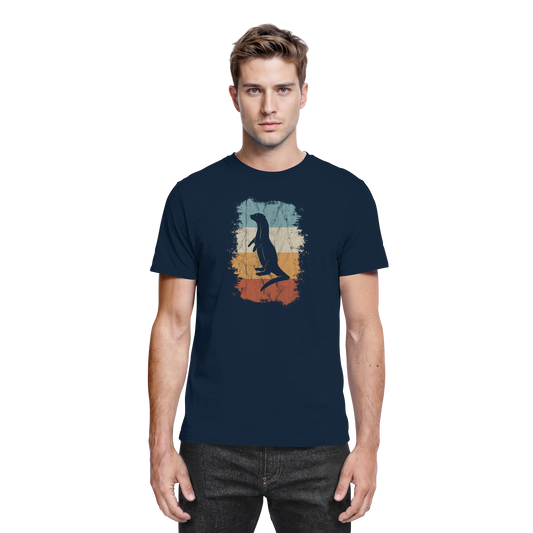 Retro Otter Fischotter Silhouette - Premium Shirt