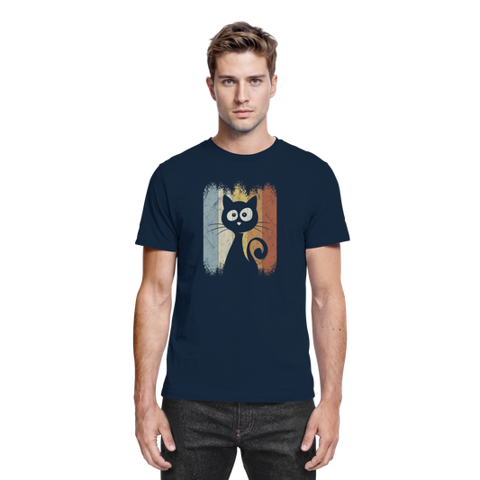 Retro Katze Silhouette - Premium Shirt