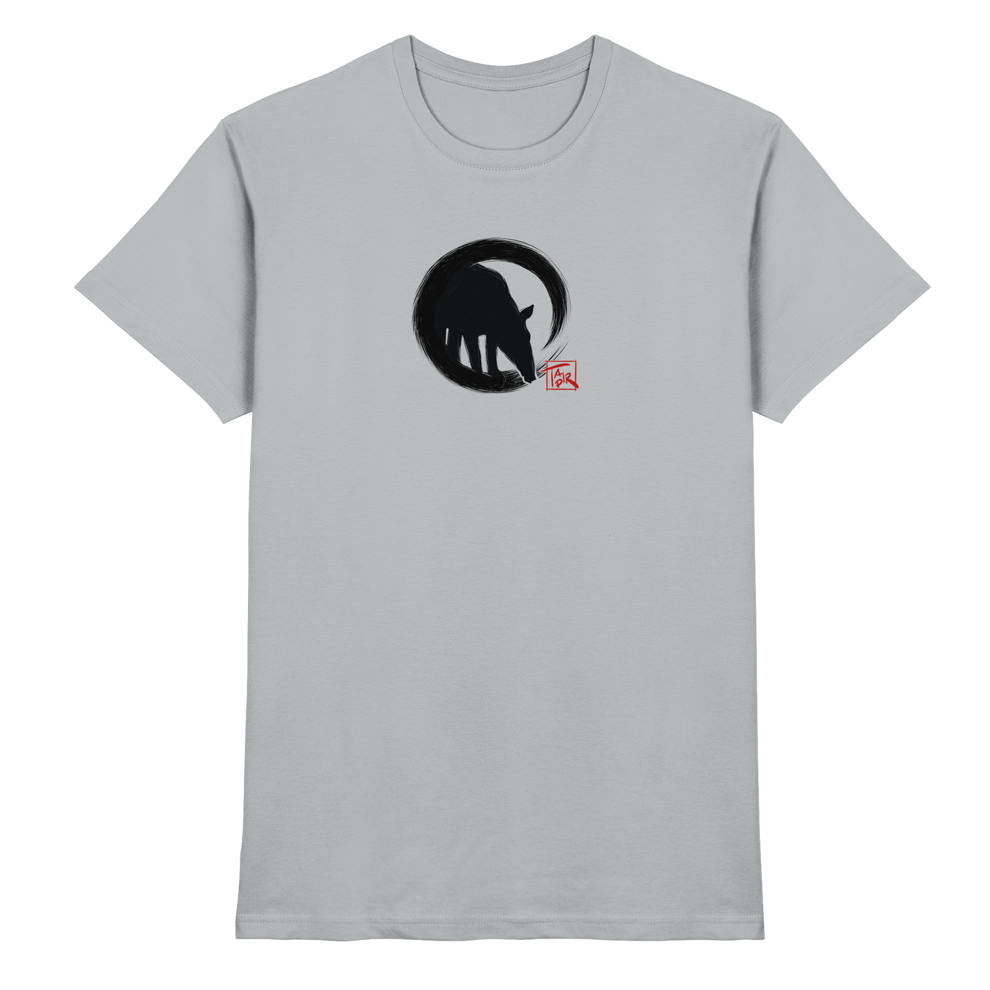 Zen Tapir im japanischen Enso Kreis - Premium Shirt