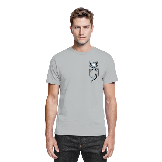 Verrückte Katze in Deiner Brust-Tasche - Premium Shirt