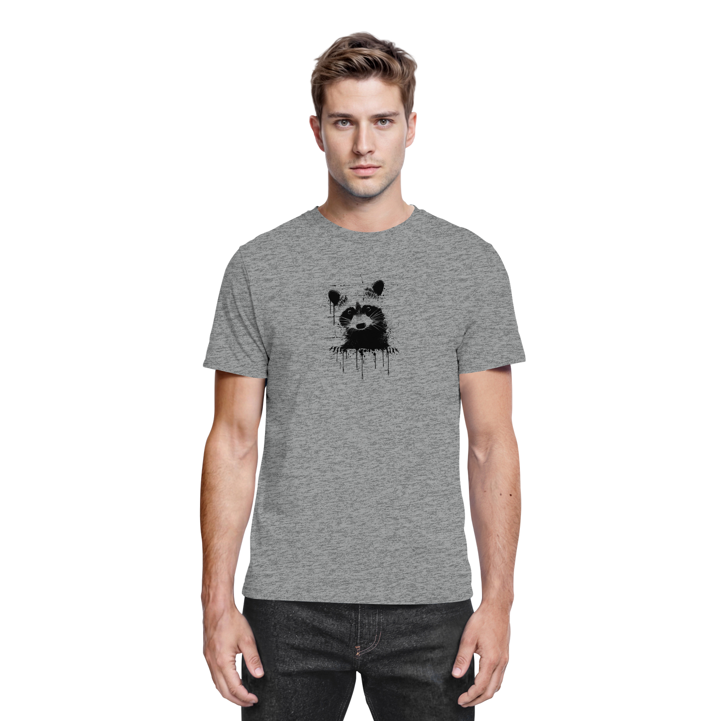 Funky Street Art Waschbär - Premium Shirt