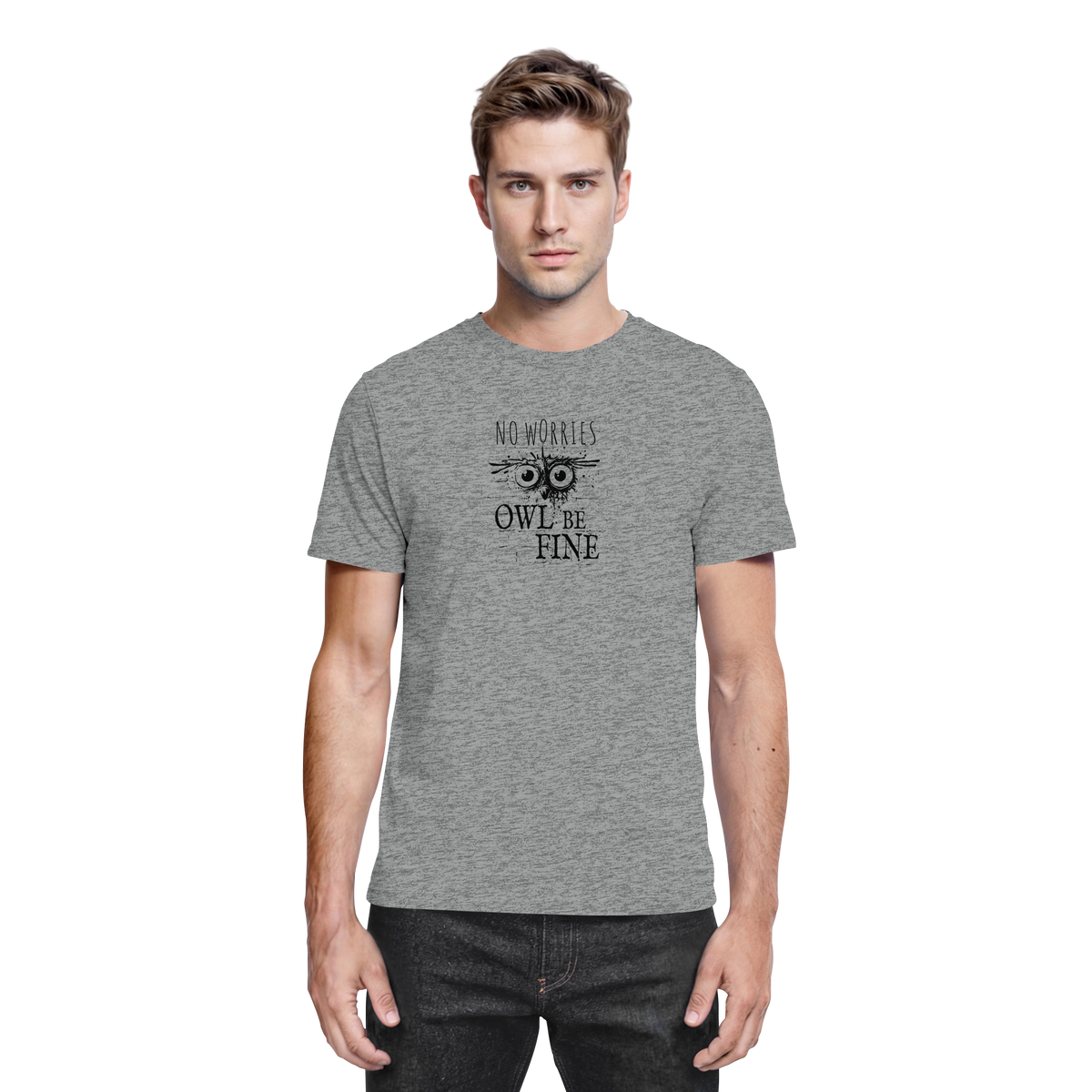 Owl Be Fine Street Art Eule - Premium Shirt