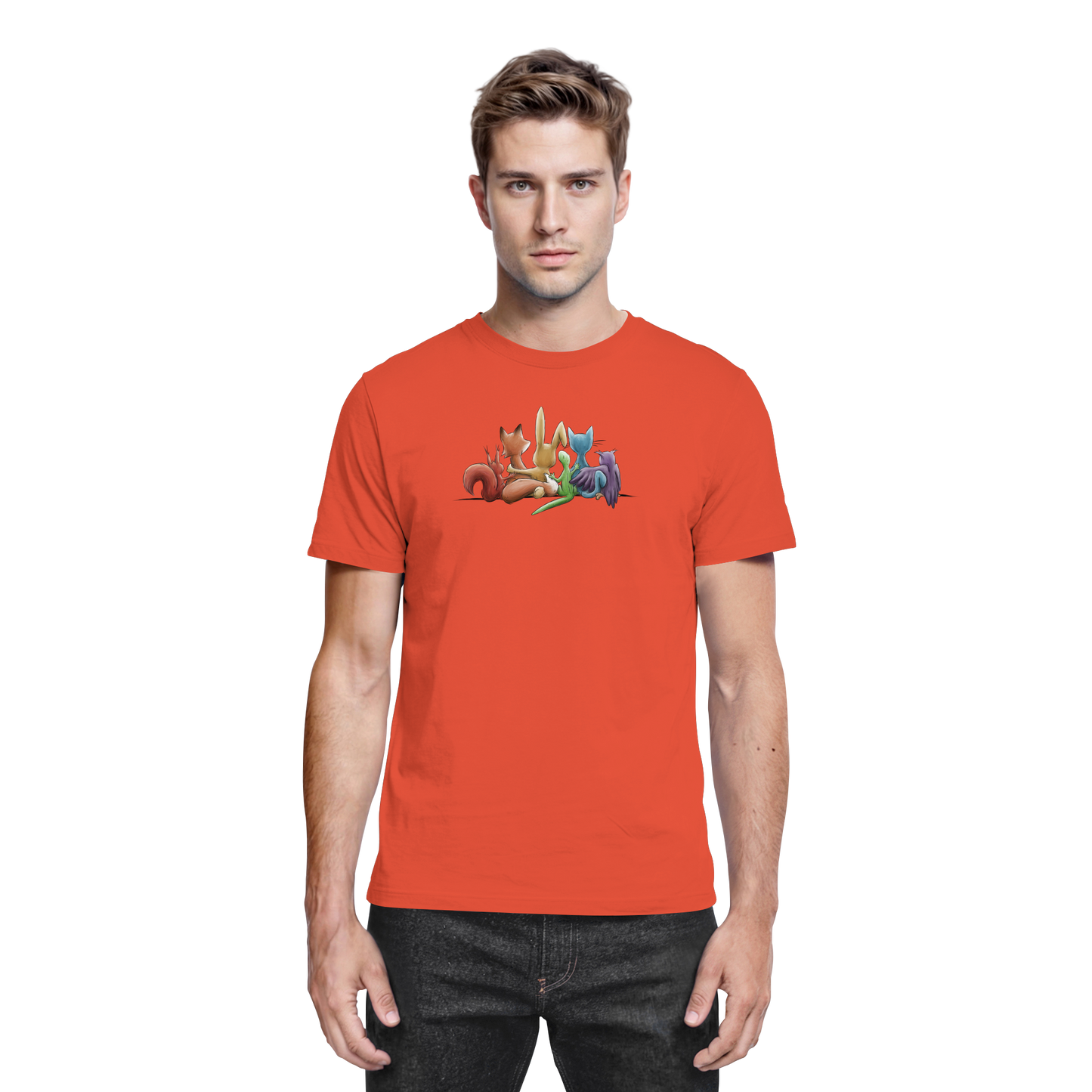 Regenbogen Tiere für Freundschaft, Toleranz und Vielfalt - Premium Shirt