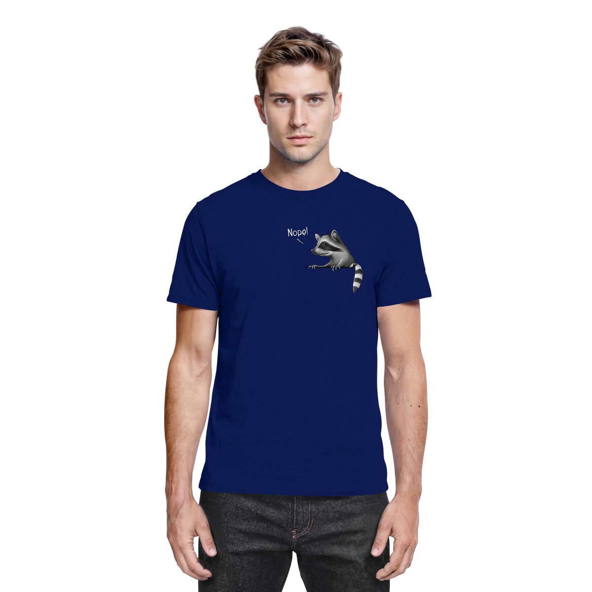 Nope! Frecher verwegener Waschbär - Premium Shirt