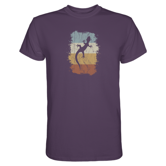 Retro Gecko Salamander Silhouette - Premium Shirt