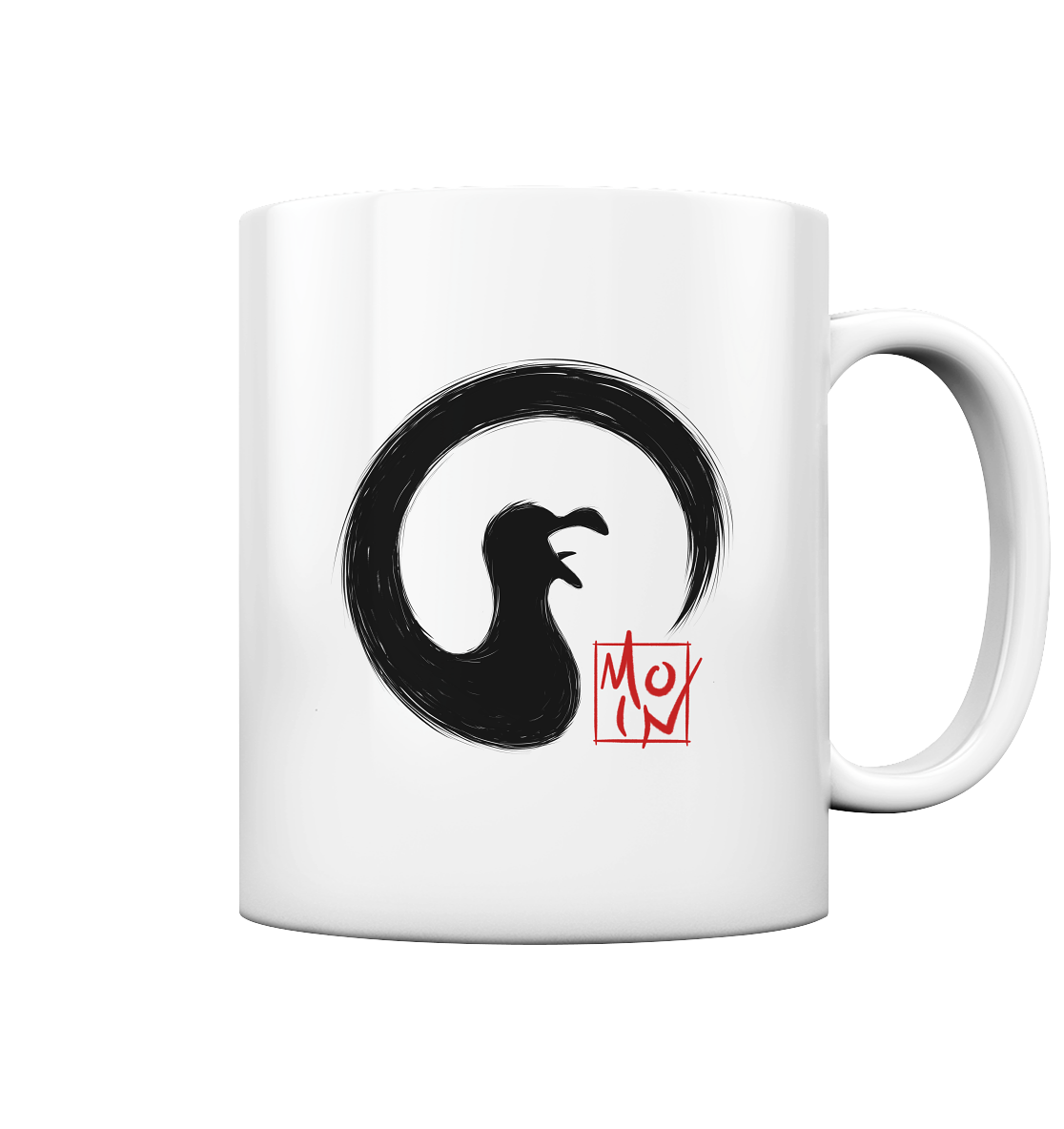 Moin kreischende japanische Enso Möwe - Tasse glossy