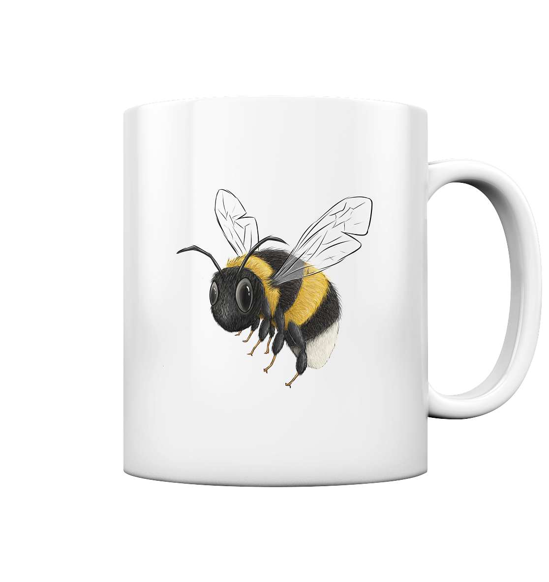 Kleine brummige Hummel - Tasse glossy