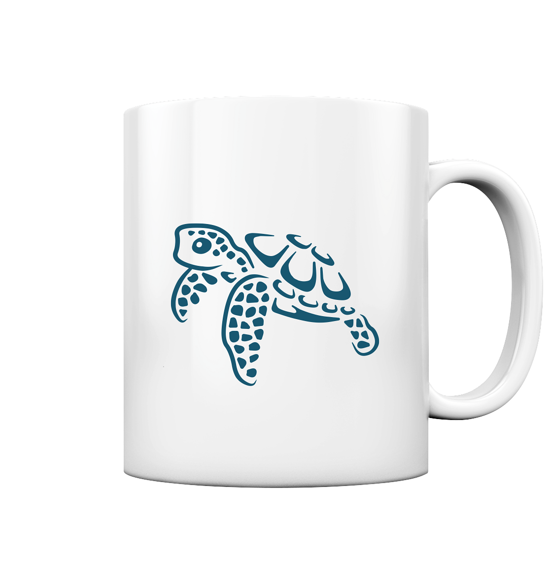 Lässig lustige Wasserschildkröte - Tasse glossy