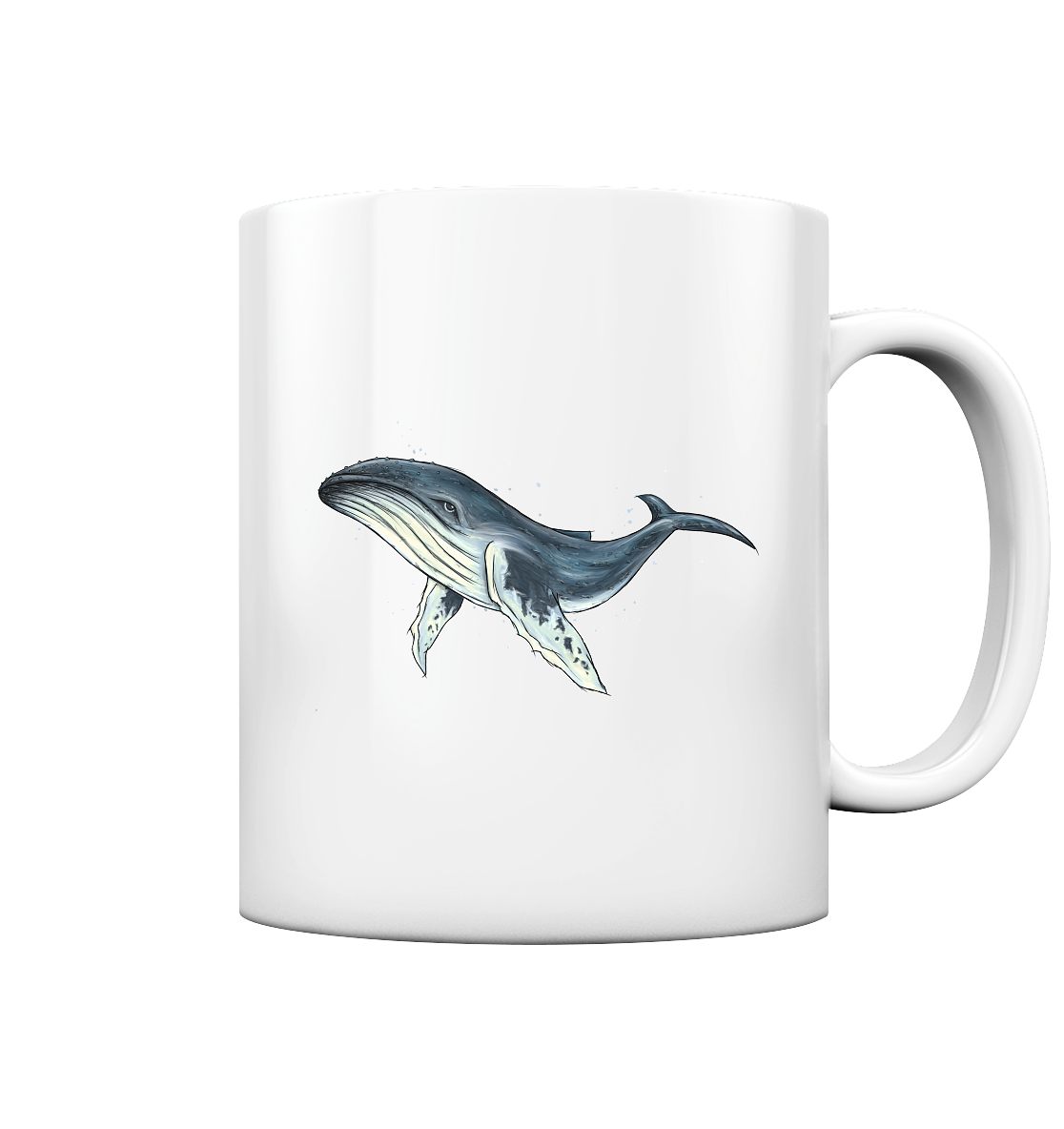 Tiefsee Ozean-Riese Buckelwal - Tasse glossy
