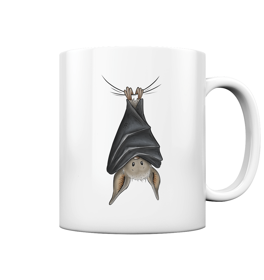 Lustig chillende Fledermaus - Tasse glossy