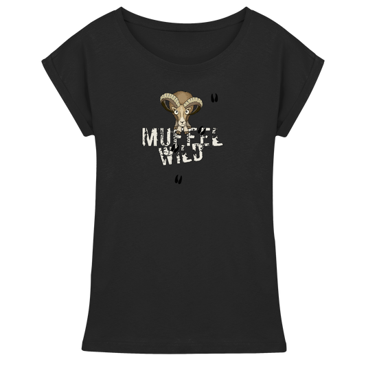 Muffel Wild Mufflon - Womens Extended Shoulder T-Shirt