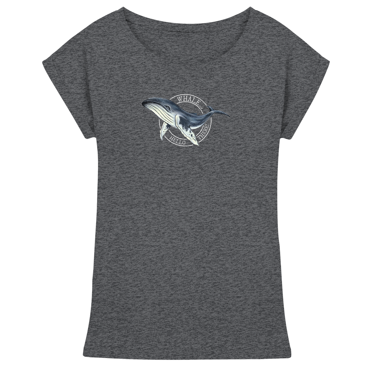 Whale, Hello There | Buckelwal - Womens Extended Shoulder T-Shirt