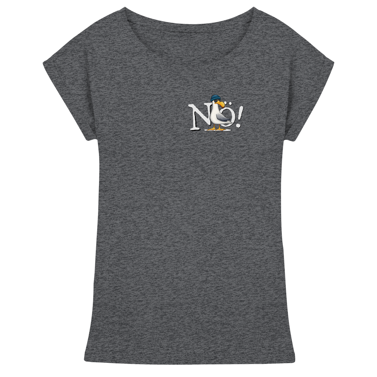 Nö Kein Bock Möwe - Womens Extended Shoulder T-Shirt