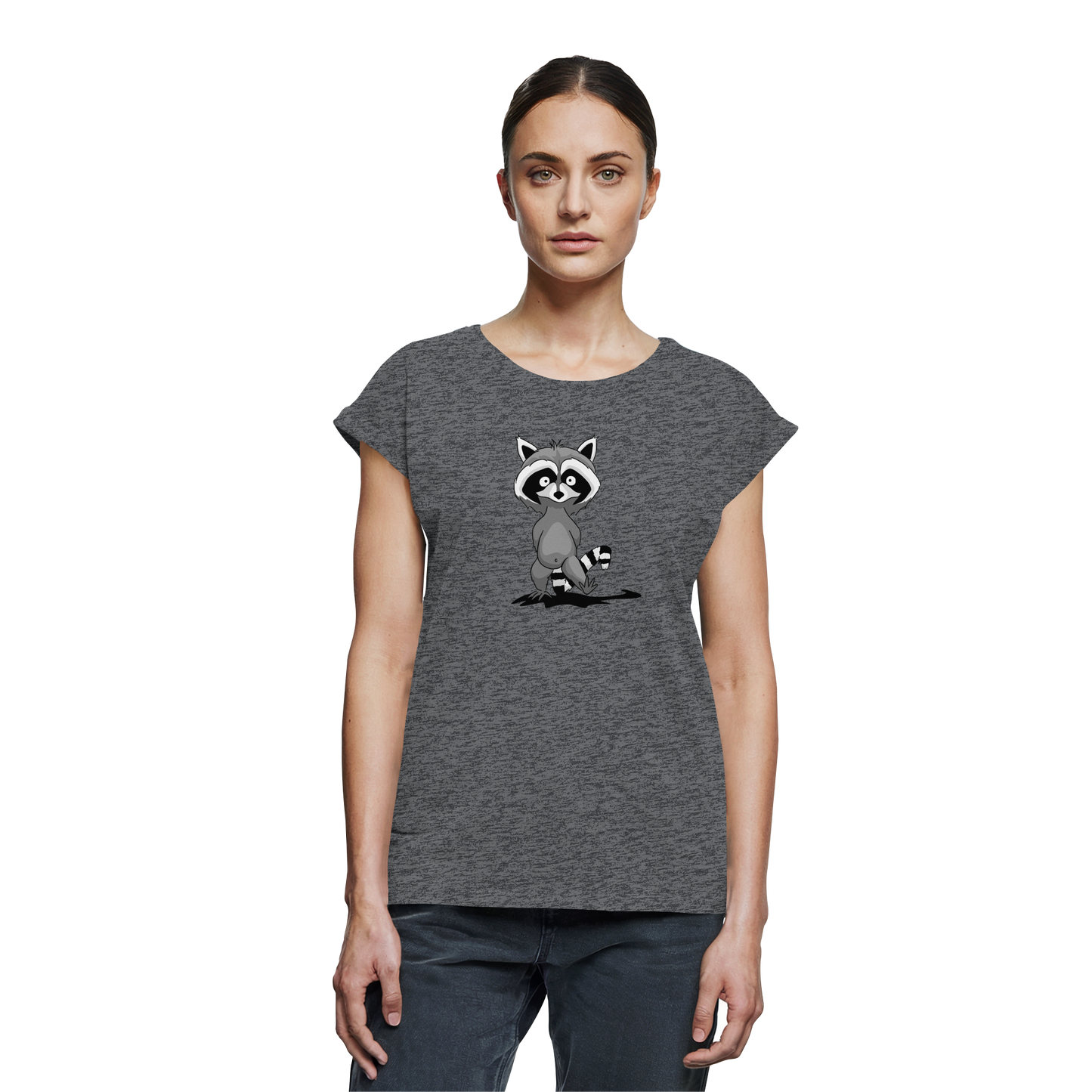 Frecher kleiner Waschbär - Womens Extended Shoulder T-Shirt