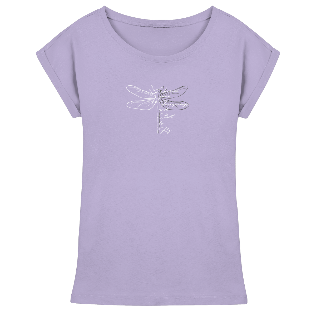 Breite die Flügel aus und flieg los | Libelle - Womens Extended Shoulder T-Shirt