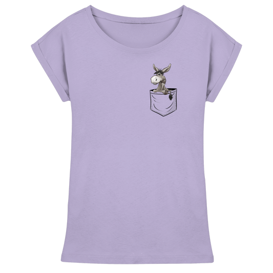 Bockiger Esel in Deiner Tasche - Womens Extended Shoulder T-Shirt