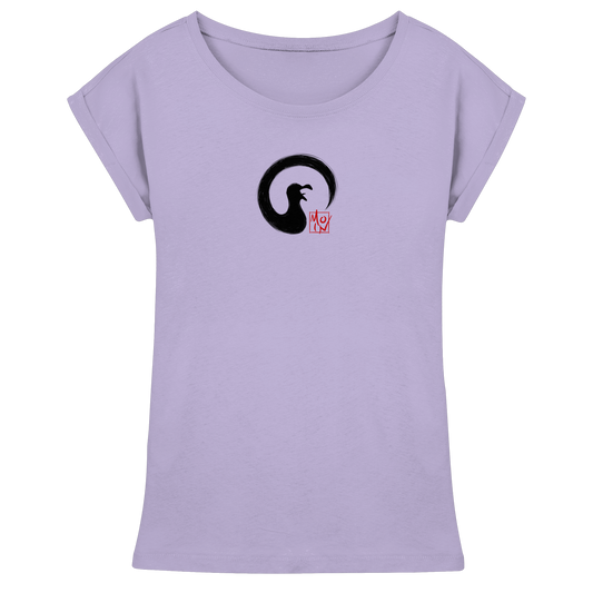 Moin kreischende japanische Enso Möwe - Womens Extended Shoulder T-Shirt