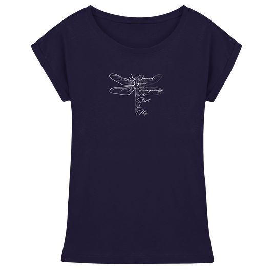 Breite die Flügel aus und flieg los | Libelle - Womens Extended Shoulder T-Shirt