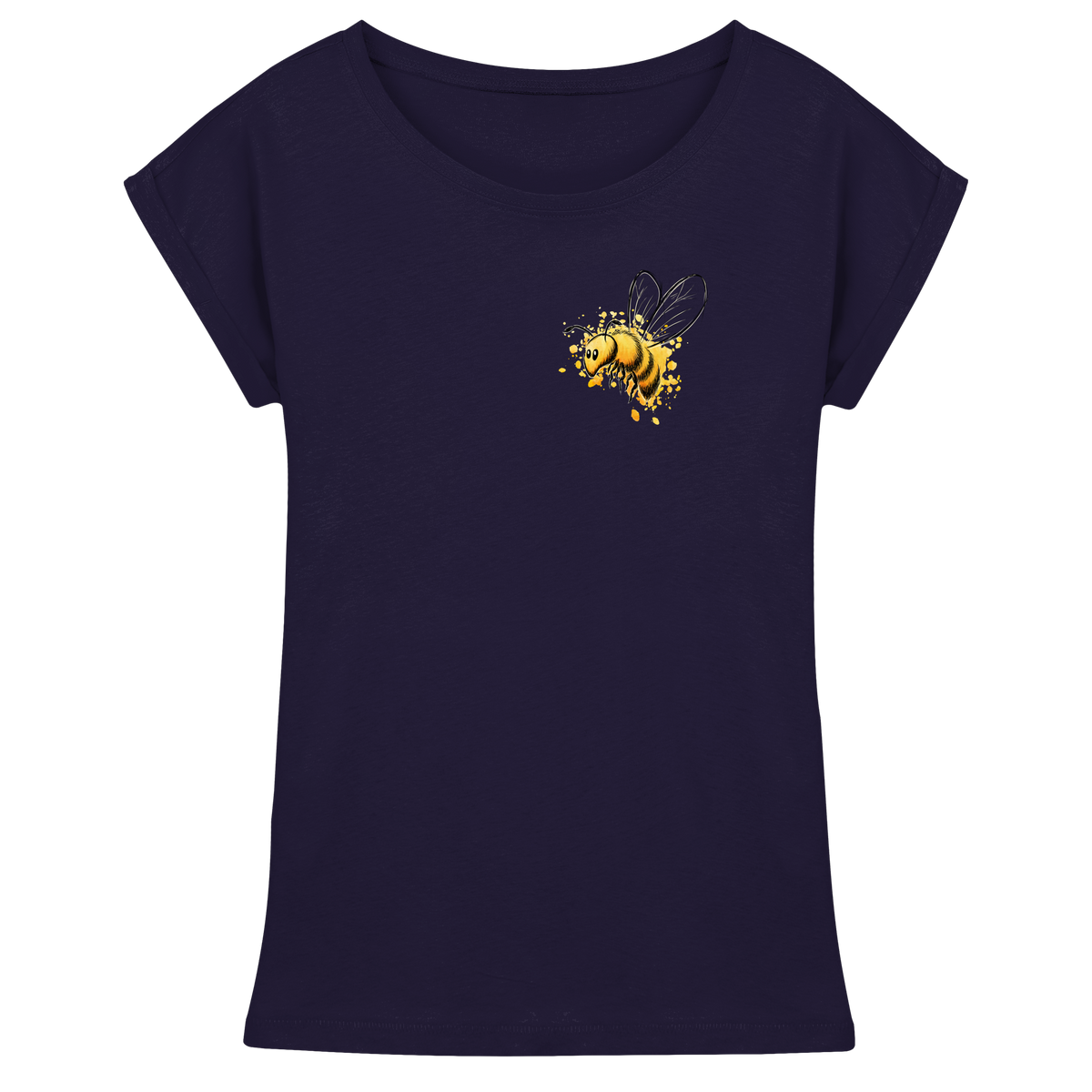 Lässige kleine Honig-Biene - Womens Extended Shoulder T-Shirt