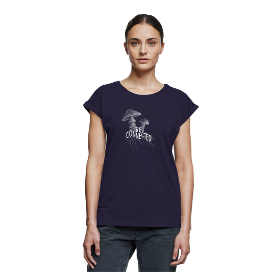 Be Connected Panther-Pilz - Womens Extended Shoulder T-Shirt