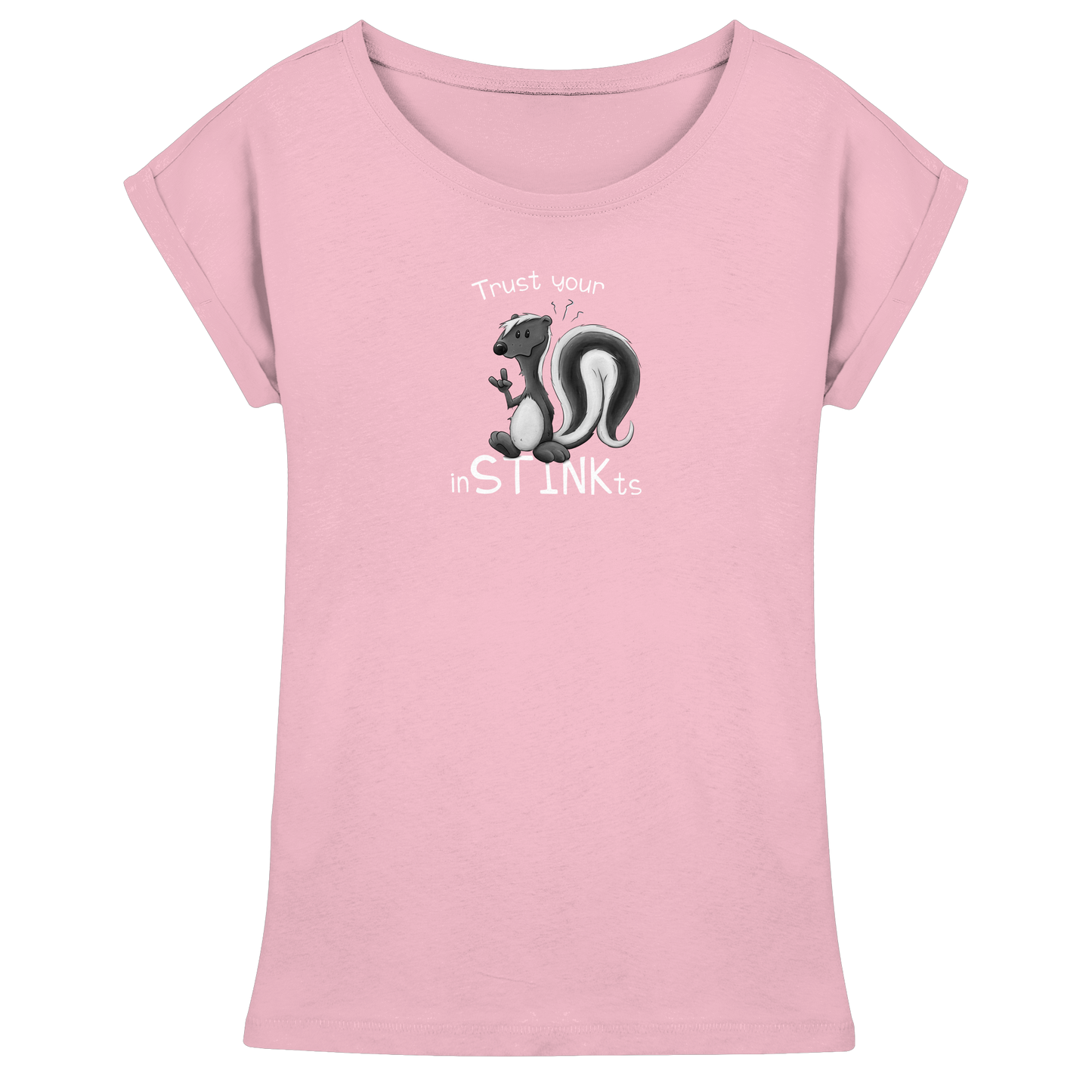 Trust Your inSTINKts Stinktier Humor - Womens Extended Shoulder T-Shirt