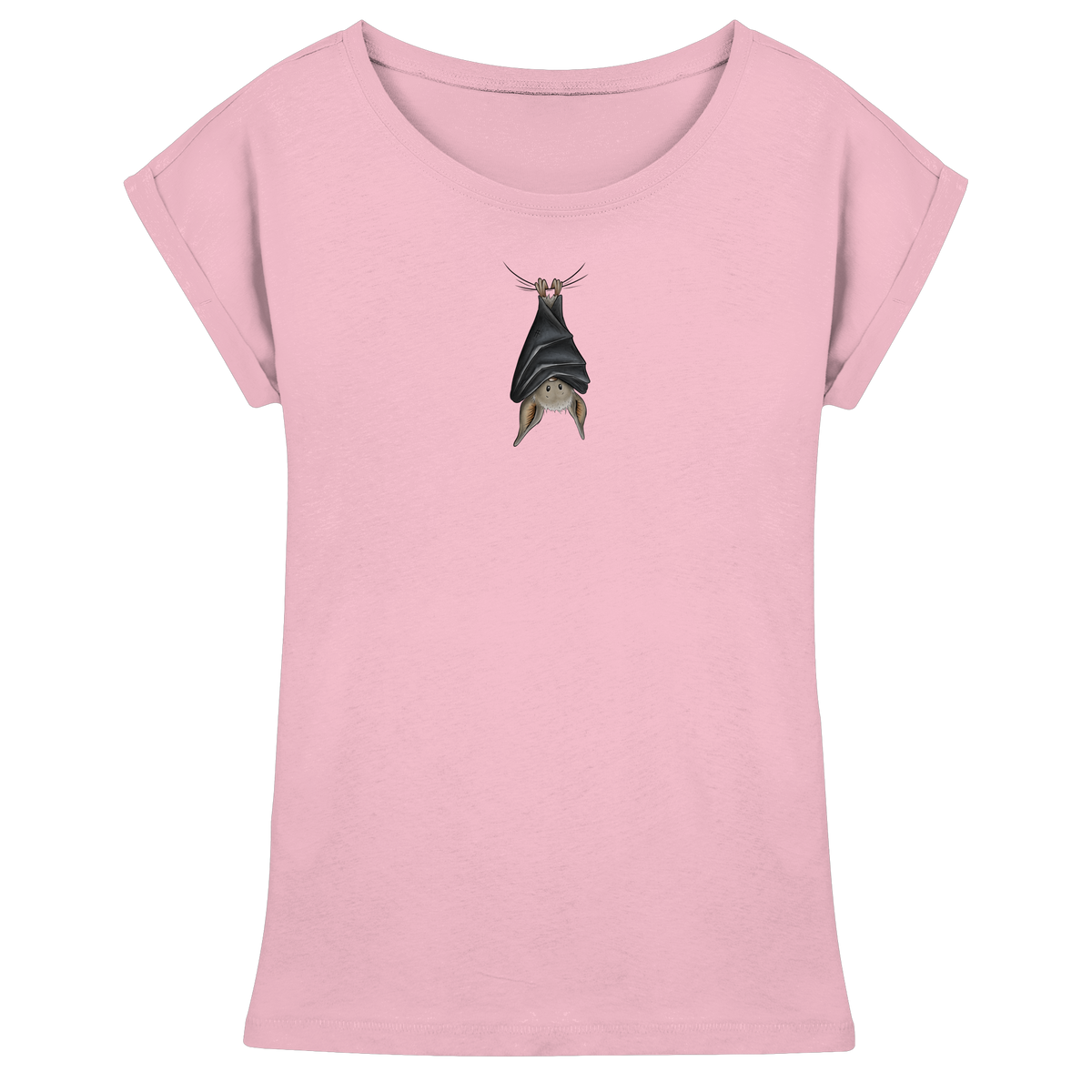Lustig chillende Fledermaus - Womens Extended Shoulder T-Shirt
