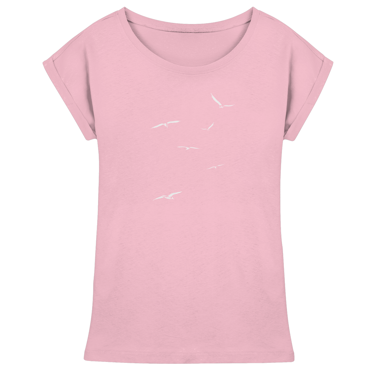 Vogelschwarm – Traum vom Fliegen - Womens Extended Shoulder T-Shirt