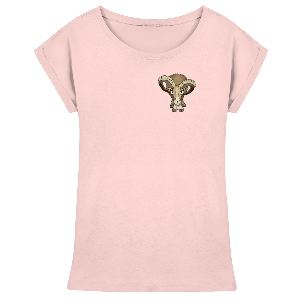 Bockiges Mufflon Widder Schafbock - Womens Extended Shoulder T-Shirt