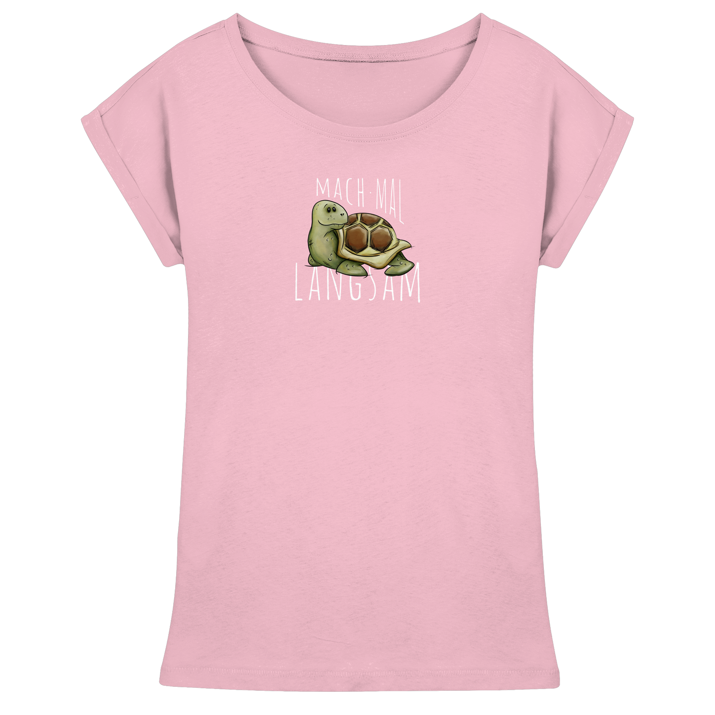 Mach mal langsam Schildkröte - Womens Extended Shoulder T-Shirt