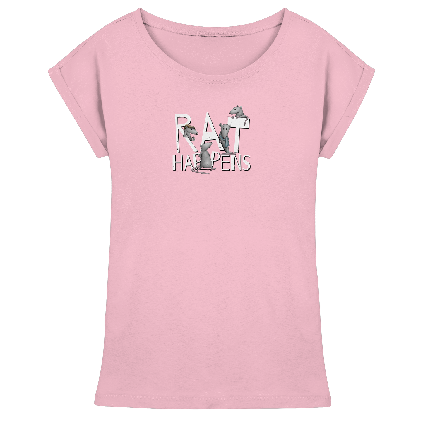 Rat Happens Ratten - Womens Extended Shoulder T-Shirt