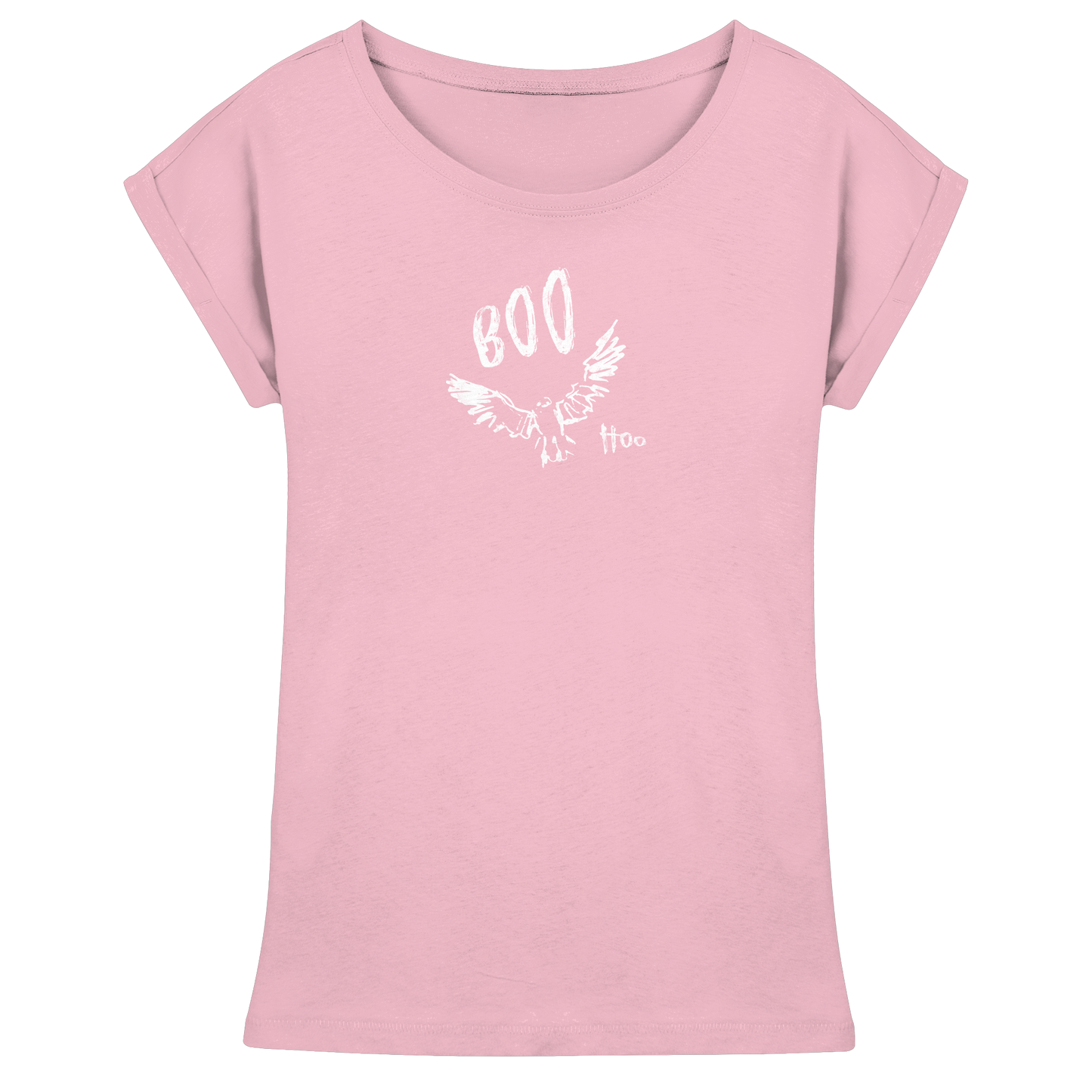 Boo Hoo! Fliegende Eule - Womens Extended Shoulder T-Shirt