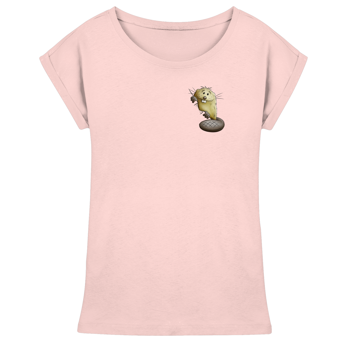 Lustiger frecher Biber - Womens Extended Shoulder T-Shirt