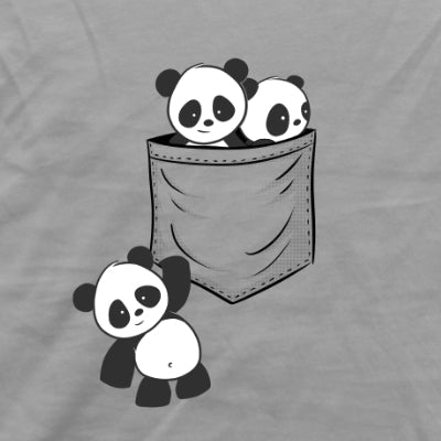 Kawaii Pandas in der Tasche