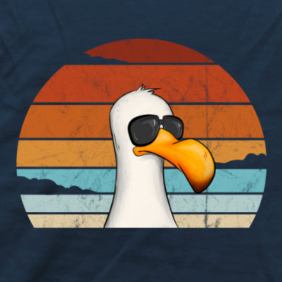 Cool lässige Retro Möwe