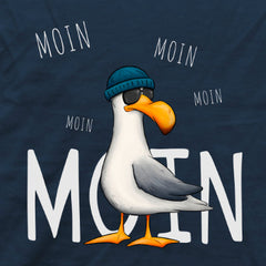 Moin Moin Lässige Hipster Möwe