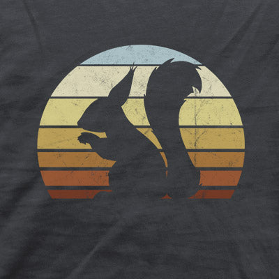 Retro Eichhörnchen Silhouette