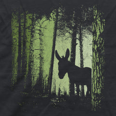 Esel im Zwielicht-Wald